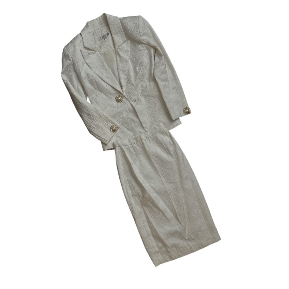 VICTOR COSTA vintage blazer skirt set